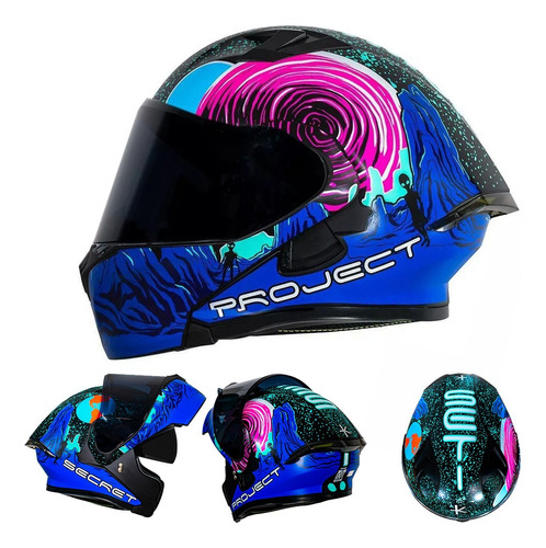 Casco Abatible Erok Seti Certificado Dot + Mica De Regalo