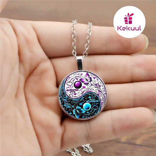 Pack Yin Yang Colgante Pulsera Aros