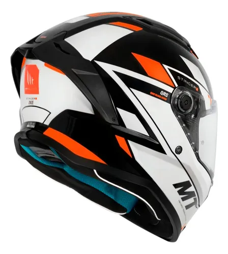 Capacete Mt Axxis Stinger 2 Zivze B3 B4 Amarelo Laranja Neon