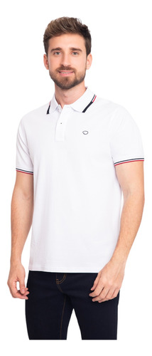 Polo Oscar De La Renta Blanco Hombre B23knp057 