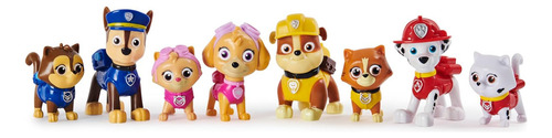 Paw Patrol Catastrofe Gatuna Original 8 Muñecos