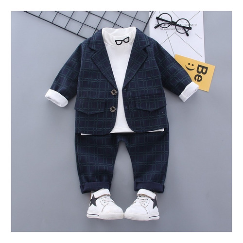 . Conjunto Traje Formal For Bebé Niño Camisa Pantalón Saco
