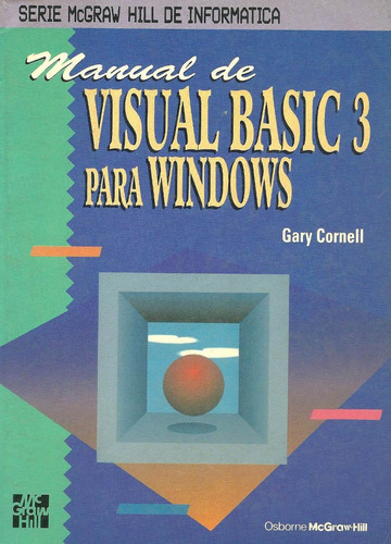 Libro Manual De Visual Basic 3 Para Windows, Mcgraw-hill