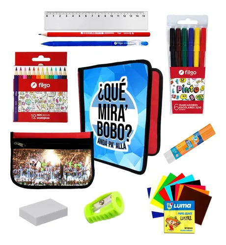 comprar Oferton Carpeta + Cartu + Utiles Que Miras Bobo Messi #595