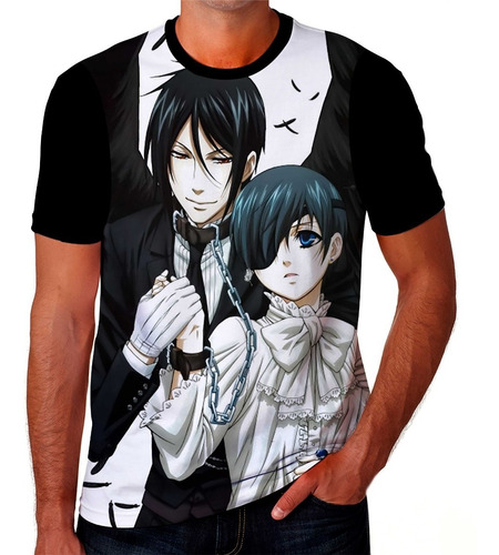  Camiseta Camisa Kuroshitsuji Anime Mangá Envio Rápido 15