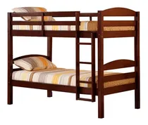 Comprar Litera Myron Nogal Piezas Camas Muebles Litera Twins