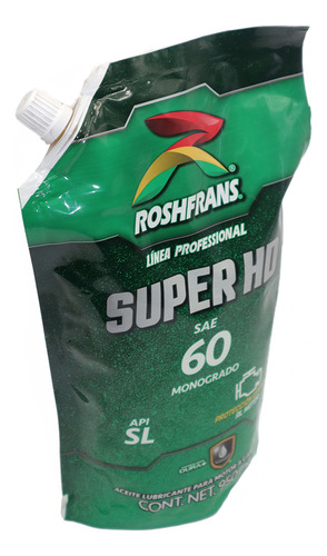 Aceite Motor Roshfran Super Hd Api Sl Sae 60 Monogrado 950ml