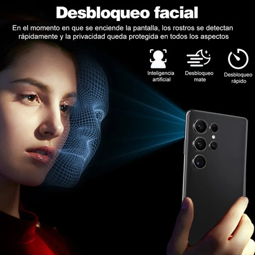 Teléfono 4gb Ram 64gb Dual Sim Soporte Expansión 256 Gb 6.517 Pulgadas Celular Con Reconocimiento Facial 6000mah Negro