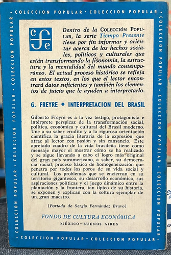 Interpretación Del Brasil - Gilberto Freyre (Usado)