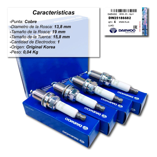 Bujia Chevrolet Astra 1998 1999 2000 2001 Original