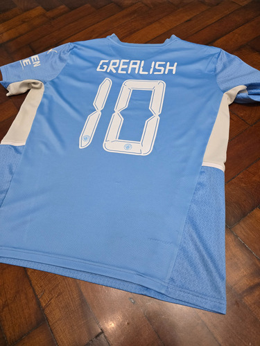 Camiseta Titular Manchester City 2021/22 Grealish 10 Talle M (Usado)