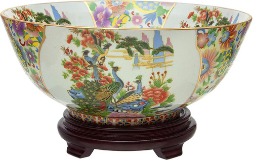 Cuenco De Porcelana Satsuma Birds  Flowers De 14, Multi...