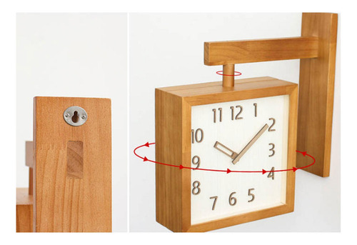 Reloj De Pared Decorativo Para El Hogar, Marrón Oscuro