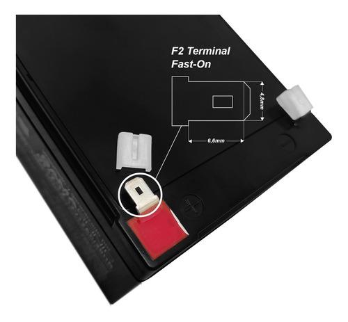 Imagen 3 de 5 de Batería12v 12ah Recargable Alarma Ups Autos Juguetes Grupos