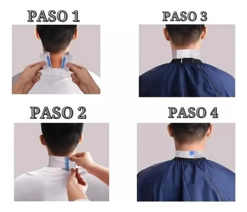 Papel Elástico Desechable Para Cuello Blanco Barbería Pro