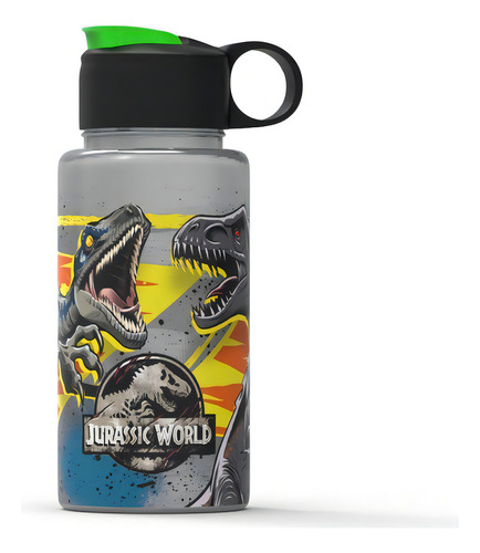 Botella de plástico Disney JURASSIC WORLD Flip Top con capacidad de 500mL