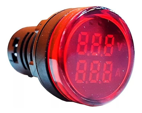 Imagen 1 de 2 de Voltimetro Y Amperimetro 220v Led Digital Zurich 100a
