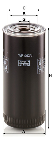 Filtro Comb Mann-filter Wp962/3x Para Case-ih A8800