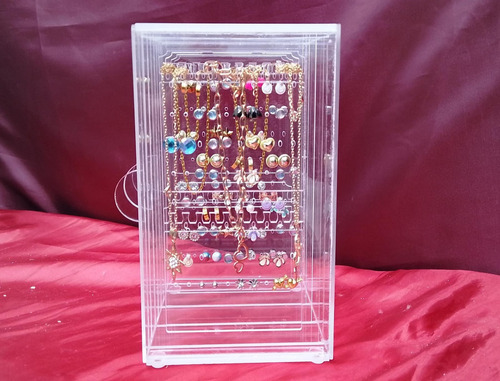 Organizador De Aretes Y Collares Joyero Deslizable