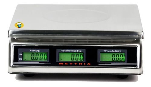 Imagen 3 de 5 de Báscula Comercial 40kg Mettria - Mtss-40