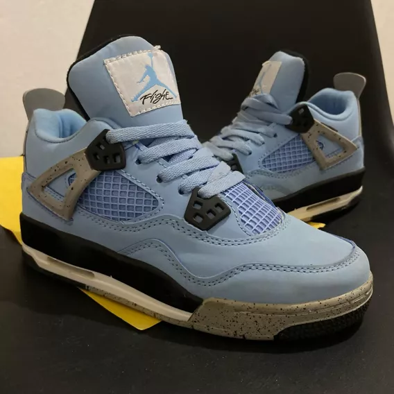 Tenis Air Jordan 4 Azul Unc