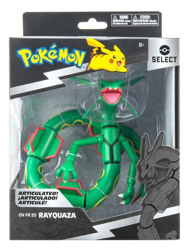 Figura Pokemon Rayquaza Articulada Collector 15cm Original