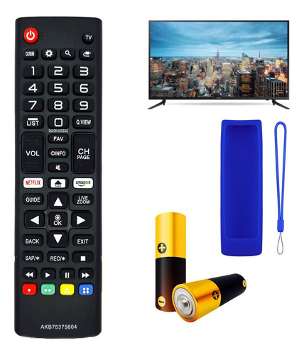 Control Remoto Para LG Smart Tv Con Netflix + Funda + Pila
