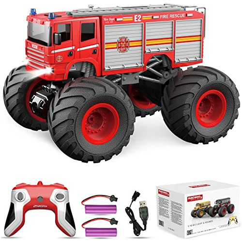 Desdoni Remote Control Car, Rc Fire Truck For Kids, Y7rfn