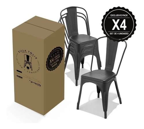 Imagen 1 de 6 de Silla Tolix Vintage Reforzadas Únicas Varios Diseños Oficina