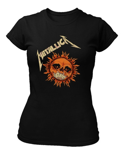 Playera Negra Heavy Metal Metallica0