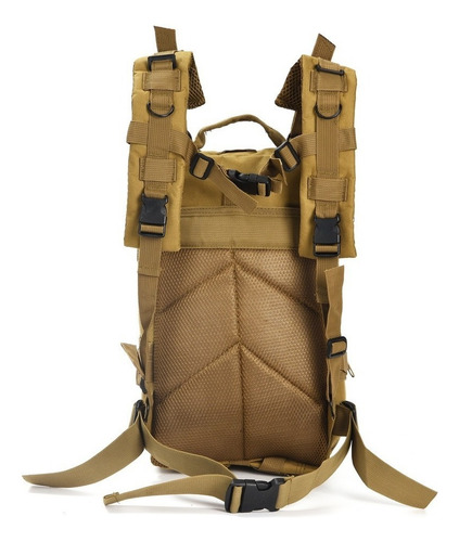 Mochila Tactica Molle Impermeable Camping Viaje Hombre Mujer Color Beige