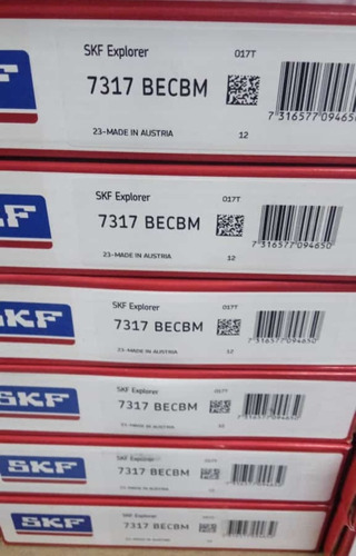 Rodamientos 7317 Becbm Marca Skf 