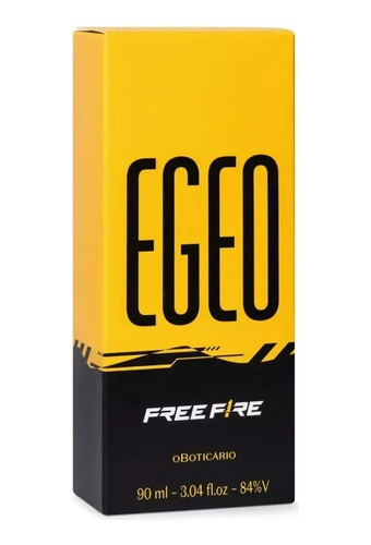 Egeo Free Fire Desodorante Colônia 90ml O Boticário. Ed. Limitada .