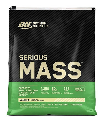 Serious Mass 12lb Optimun Nutrition (gainner)