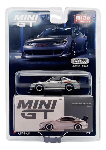 Mini Gt Chase Nissan Silvia Top Secret Silver #545 Mijo Exc.