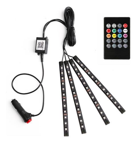 Sodcay 4 Luces Led Para Automovil, 48 Luces Led Multicolor P