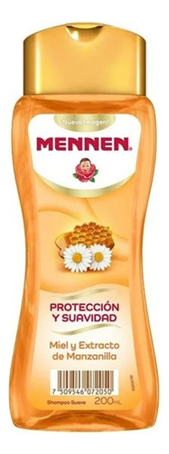 6 Pzas Shampoo Mennen Protección Y Suavidad Miel Y Extracto