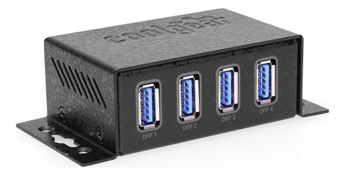 Mini Concentrador Coolgear De 4 Puertos Con Alimentación Usb