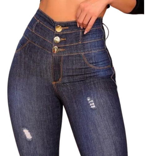 Imagem 1 de 5 de Calça Oxtreet Jeans Modeladora Bojo Exclusiva Levanta Bumbum