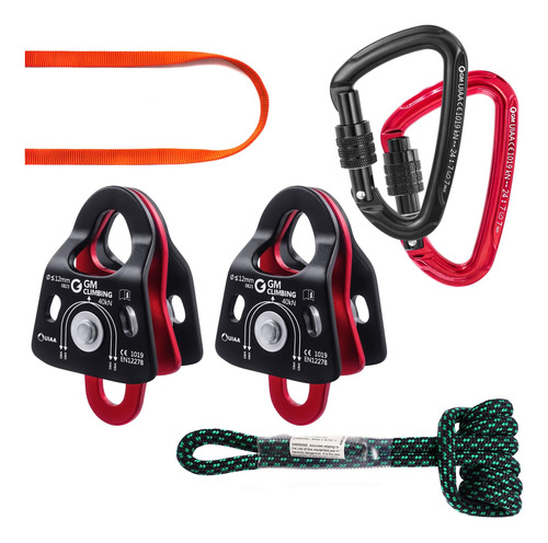 Gm Climbing Kit De Hardware Para Bloque Y Aparejo Del Sistem