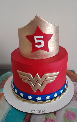 Torta Wonder Woman Mujer Maravilla