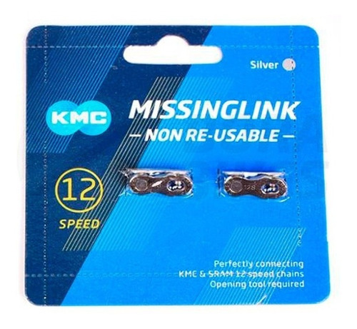 Eslabón Rápido Kmc Missinglink 12nr 2pcs Silver