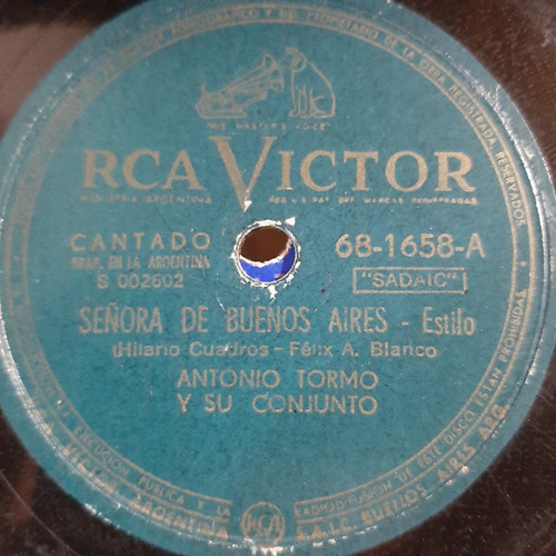 Pasta Antonio Tormo Su Conj Rca Victor 681658 C33