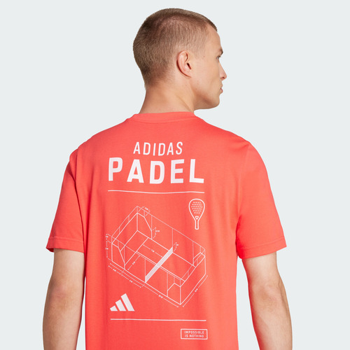 Playera adidas Padel Hombre Rojo Jd6016