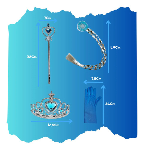 Kit Frozen Elza Frozen, Guantes Y Accesorios, Frozen Adventu