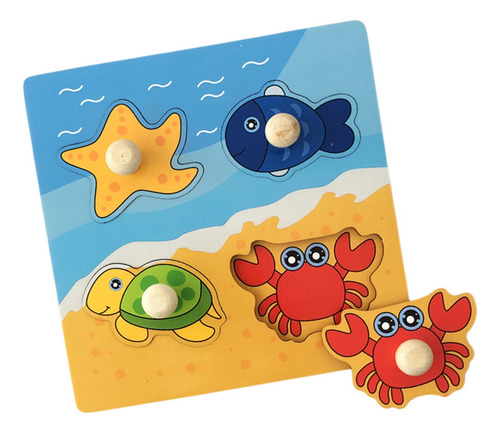 Rompecabezas De Dibujos Animados Para Animales Marinos