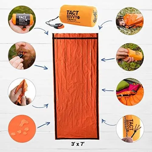 Tact Bivvy 2.0 - Saco De Dormir De Emergencia, Compacto, Ult