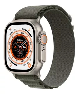 Apple Watch Ultra GPS + Celular - Caja de titanio 49 mm - Correa Loop Alpine verde - S