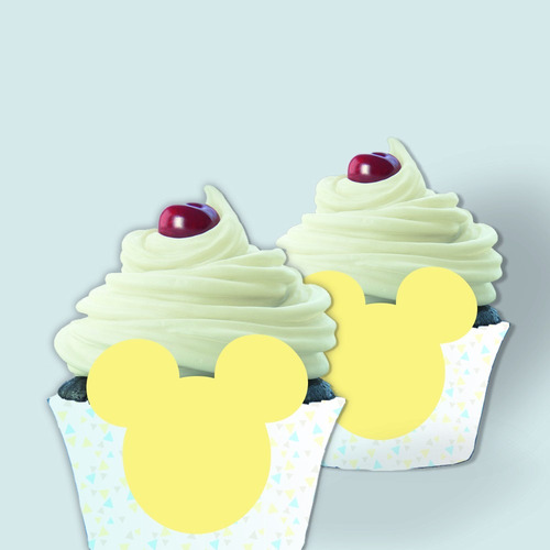 Imagen 9 de 9 de Kit Imprimible Mickey Bebé Editable (uso Personal)
