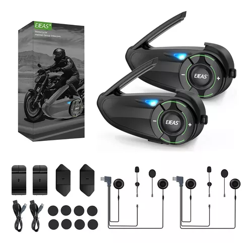 Walkie-Talkie Para Casco De Moto Ejeas Q8 Intercomunicador Impermeable Ip67  (Paquete De 1) - Promart